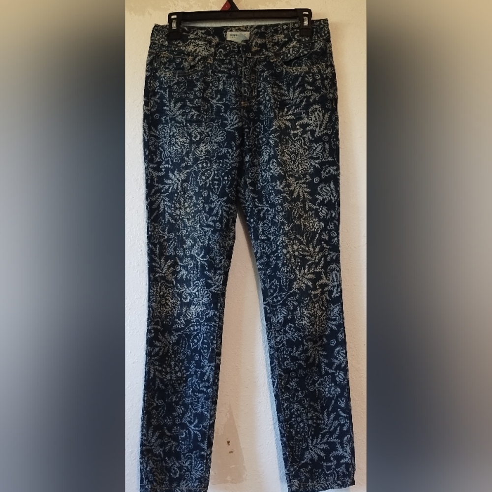 Forever 21 blue floral jeans